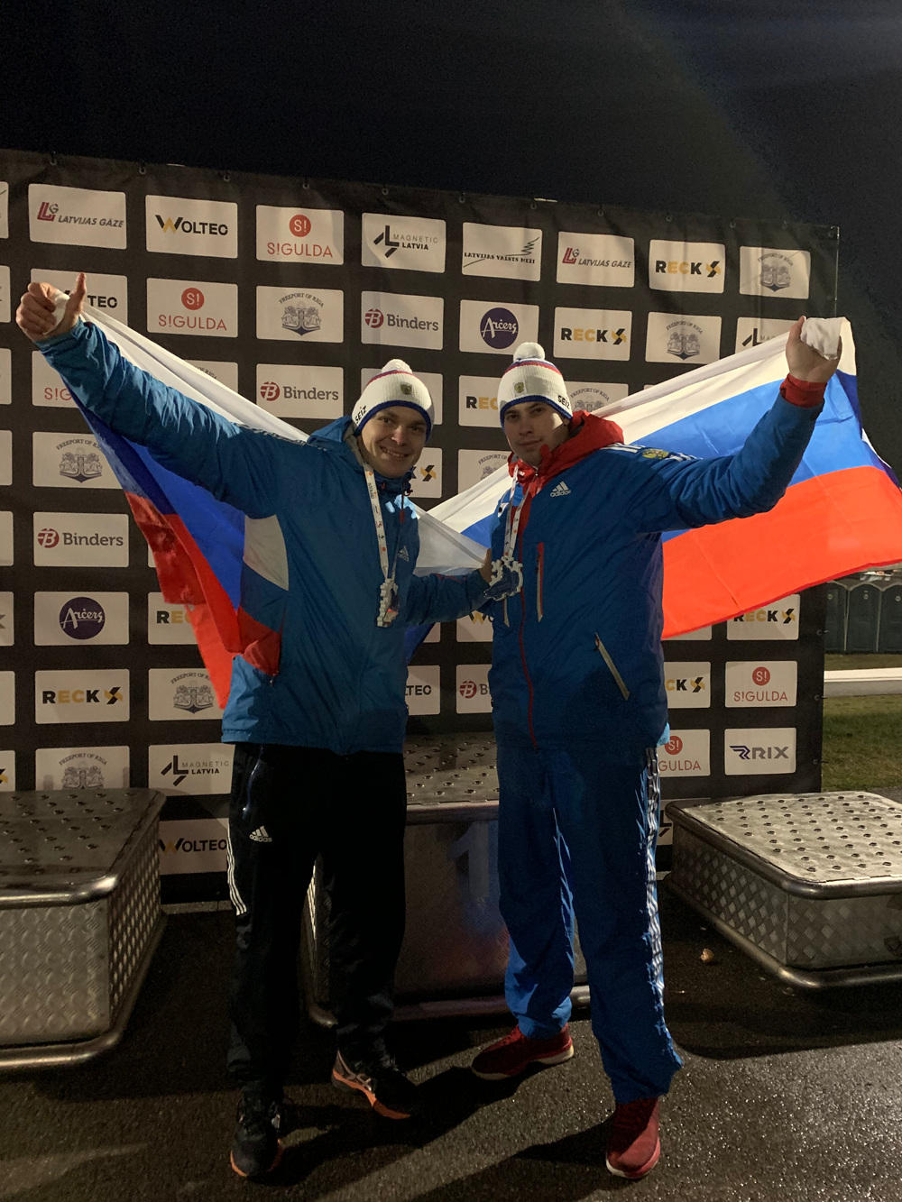 Россияне Гайтюкевич и Травкин стали третьими в двойках на этапе Кубка Европы по бобслею